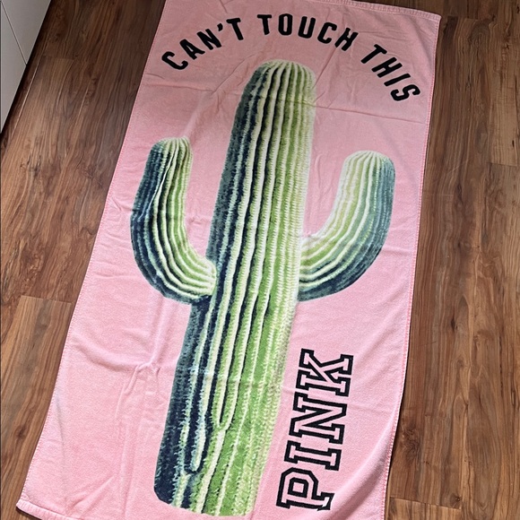 PINK Victoria's Secret Can't Touch This Cactus Towel - Picture 2 of 3
